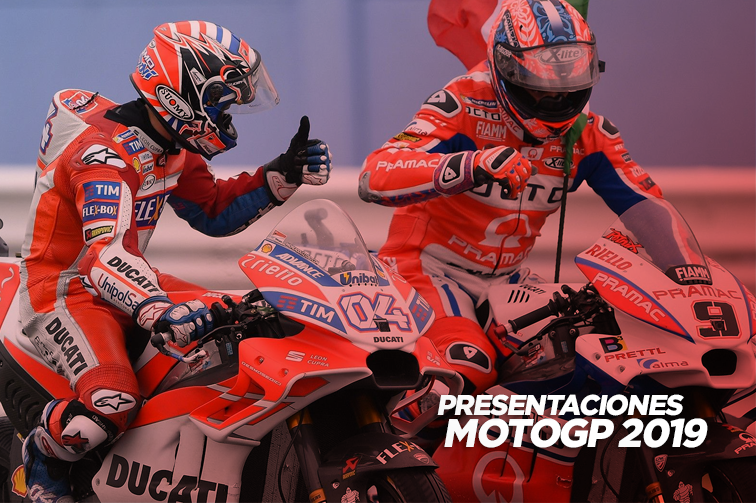 Presentaciones de equipos MotoGP 2019: Ducati, Honda,Yamaha y KTM revelan las fechas